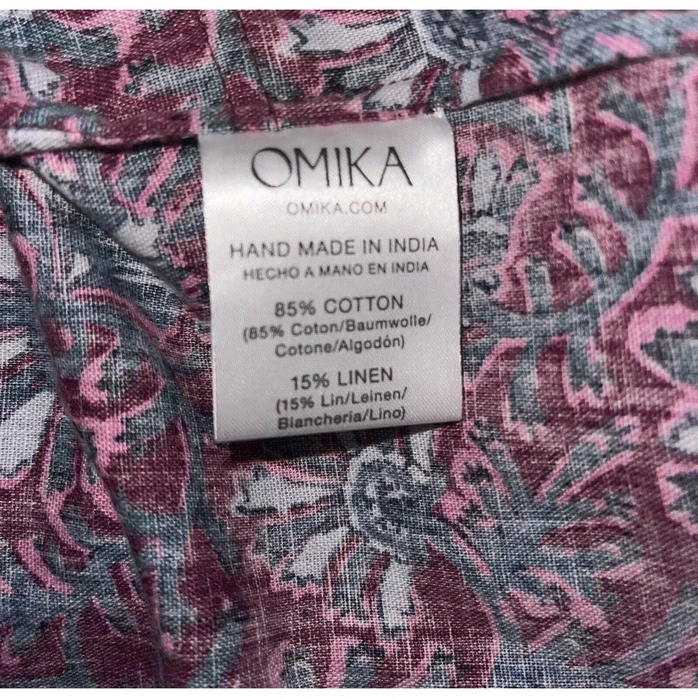 NWT Anthropologie Omika Women Lido Purple Floral Preppy Romper With Tie
